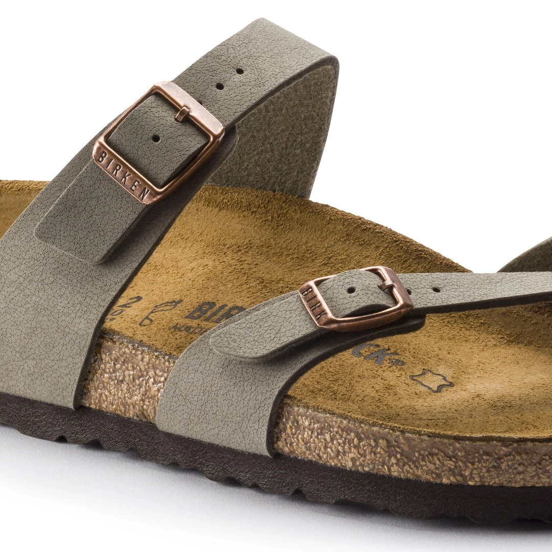 Birkenstock Shoes Mayari Cork Stone Birko-Flor Nubuck Sandal- Regular/Wide 6 Birkenstock Shoes Mayari Cork Stone Birko-Flor Nubuck Sandal- Regular/Wide