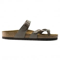 Birkenstock Shoes Mayari Cork Stone Birko-Flor Nubuck Sandal- Regular/Wide