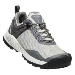 KEEN Women's NXIS Evo Waterproof Trail Shoe - Steel Gray/English/Lavender - Regular (B)