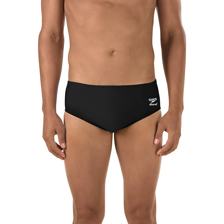 Speedo Men's Endurance+ Solid Brief - Black 1 Speedo Men's Endurance+ Solid Brief - Black