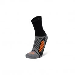 Balega Unisex Ultralight Crew Socks - Black/Grey Heather