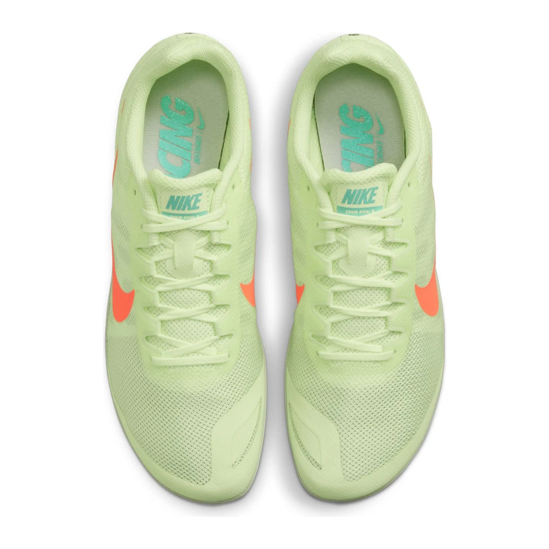 Nike Unisex Zoom Rival D Spikes - Barely Volt/Hyper Orange/Dynamic Turq - Regular (D) 3 Nike Unisex Zoom Rival D Spikes - Barely Volt/Hyper Orange/Dynamic Turq - Regular (D)