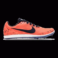 Nike Unisex Zoom Rival D 10 Track Spike - Bright Mango/Blackened Blue/Purple Pulse-Regular (D) Shoes