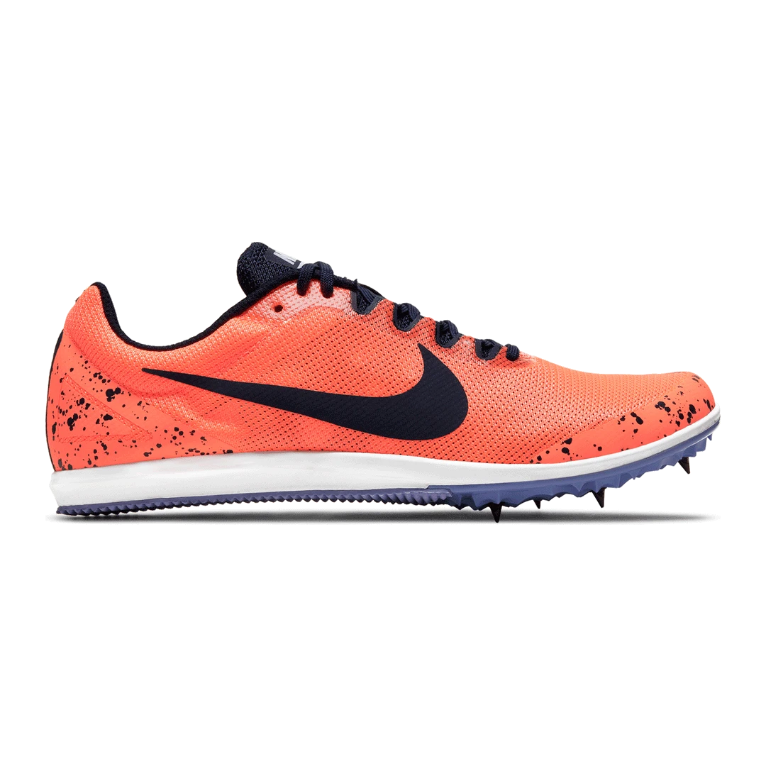 Nike Unisex Zoom Rival D 10 Track Spike - Bright Mango/Blackened Blue/Purple Pulse-Regular (D) Shoes 1 Nike Unisex Zoom Rival D 10 Track Spike - Bright Mango/Blackened Blue/Purple Pulse-Regular (D) Shoes