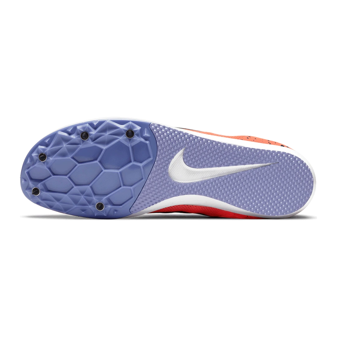 Nike Unisex Zoom Rival D 10 Track Spike - Bright Mango/Blackened Blue/Purple Pulse-Regular (D) Shoes 6 Nike Unisex Zoom Rival D 10 Track Spike - Bright Mango/Blackened Blue/Purple Pulse-Regular (D) Shoes
