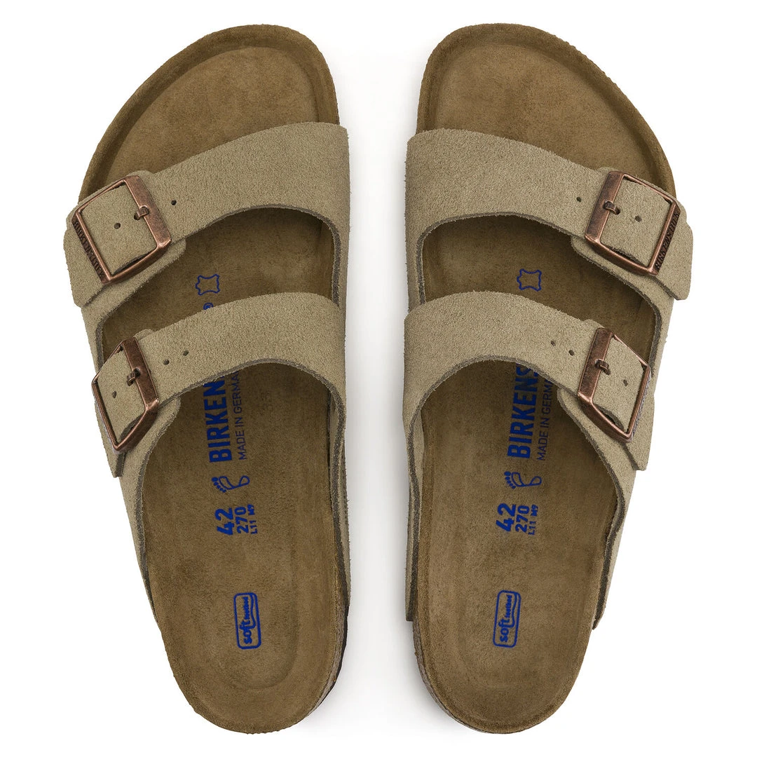 Birkenstock Arizona Soft Footbed Taupe Suede Leather Sandal - Taupe- Regular/Wide 4 Birkenstock Arizona Soft Footbed Taupe Suede Leather Sandal - Taupe- Regular/Wide