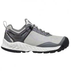 KEEN Women's NXIS Evo Waterproof Trail Shoe - Steel Gray/English/Lavender - Regular (B)
