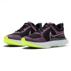 Nike Women's React Infinity Run 2 Running Shoe - Violet Dust/Elemental Pink/Black/Cyber - Regular (B)