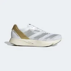 Adidas Men's AdiZERO Takumi Sen 8 TME Running Shoe - Ftwr/White/Grey/Gold - Regular (D) Shoes