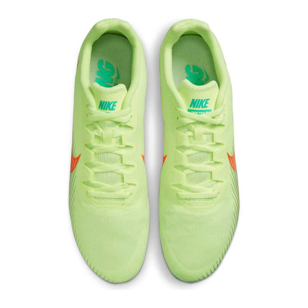 Nike Unisex Zoom Rival M 9 Spikes - Barely Volt/Hyper Orange/Dynamic Turq - Regular (D) 3 Nike Unisex Zoom Rival M 9 Spikes - Barely Volt/Hyper Orange/Dynamic Turq - Regular (D)