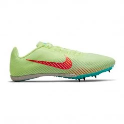 Nike Unisex Zoom Rival M 9 Spikes - Barely Volt/Hyper Orange/Dynamic Turq - Regular (D)