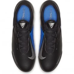 Nike Men's Phantom VSN Academy TF Soccer Cleat - Black/Metallic Silver/Racer Blue 15 Nike Men's Phantom VSN Academy TF Soccer Cleat - Black/Metallic Silver/Racer Blue