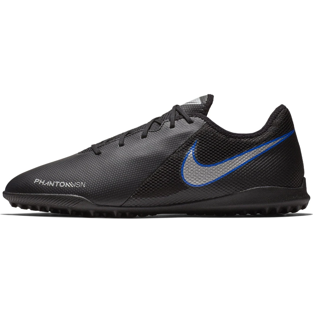 Nike Men's Phantom VSN Academy TF Soccer Cleat - Black/Metallic Silver/Racer Blue 4 Nike Men's Phantom VSN Academy TF Soccer Cleat - Black/Metallic Silver/Racer Blue