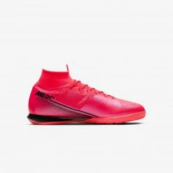 Nike Soccer Unisex Mercurial Superfly 7 Elite Indoor Court Shoe - Laser Crimson/Black