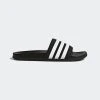 Adidas Men's Adilette Comfort Slide - Black/White/Black - Regular (D)