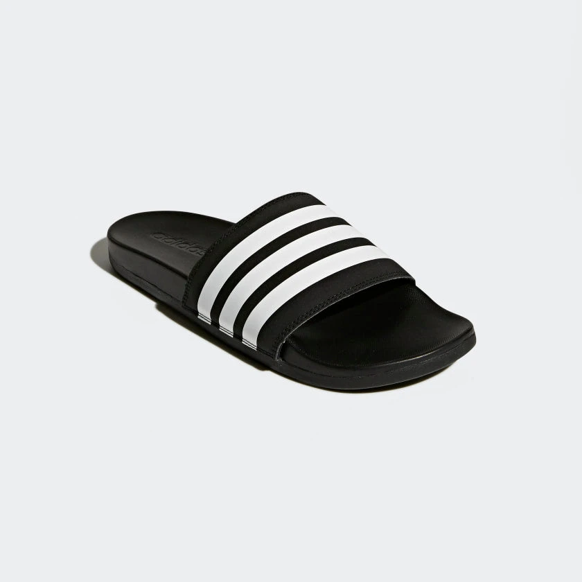 Adidas Men's Adilette Comfort Slide - Black/White/Black - Regular (D) 4 Adidas Men's Adilette Comfort Slide - Black/White/Black - Regular (D)
