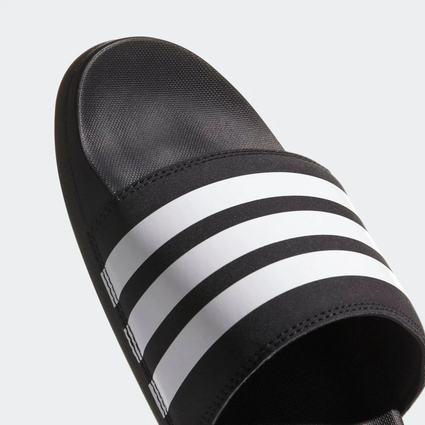 Adidas Men's Adilette Comfort Slide - Black/White/Black - Regular (D) 7 Adidas Men's Adilette Comfort Slide - Black/White/Black - Regular (D)
