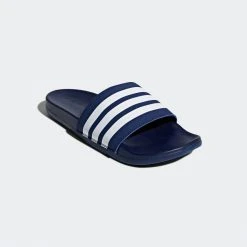 Adidas Men's Adillette Comfort Slides - Dark Blue/Cloud White/Dark Blue 11 Adidas Men's Adillette Comfort Slides - Dark Blue/Cloud White/Dark Blue
