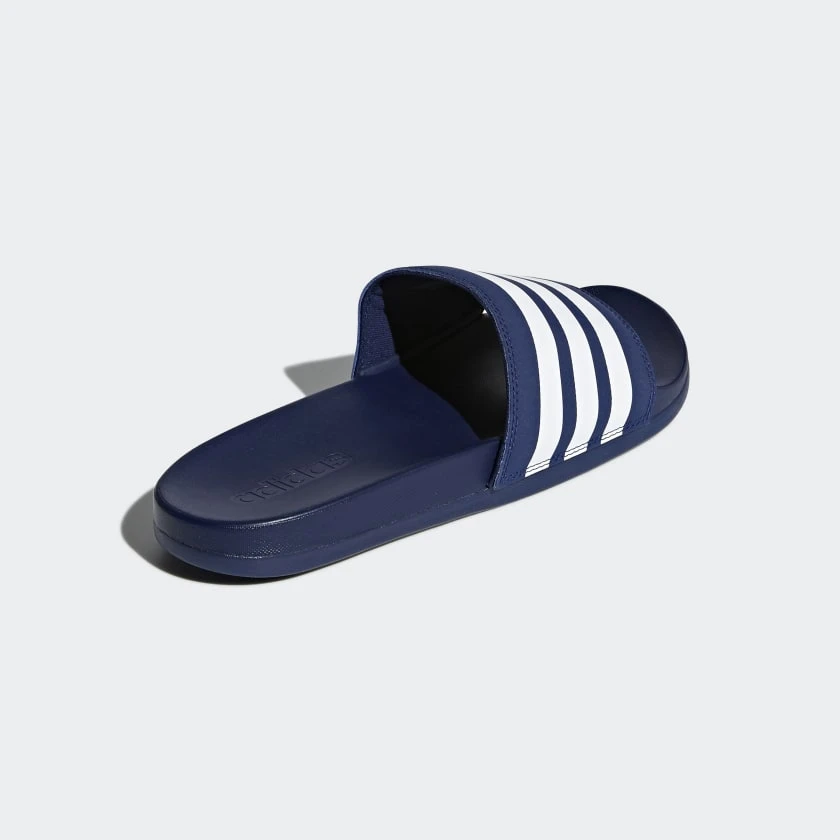 Adidas Men's Adillette Comfort Slides - Dark Blue/Cloud White/Dark Blue 2 Adidas Men's Adillette Comfort Slides - Dark Blue/Cloud White/Dark Blue