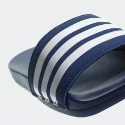 Adidas Men's Adillette Comfort Slides - Dark Blue/Cloud White/Dark Blue 15 Adidas Men's Adillette Comfort Slides - Dark Blue/Cloud White/Dark Blue