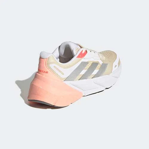 Adidas Women's AdiSTAR Running Shoe - Ecru Tint/Silver Metallic/Light Flash Orange - Regular (B) Shoes 4 Adidas Women's AdiSTAR Running Shoe - Ecru Tint/Silver Metallic/Light Flash Orange - Regular (B) Shoes