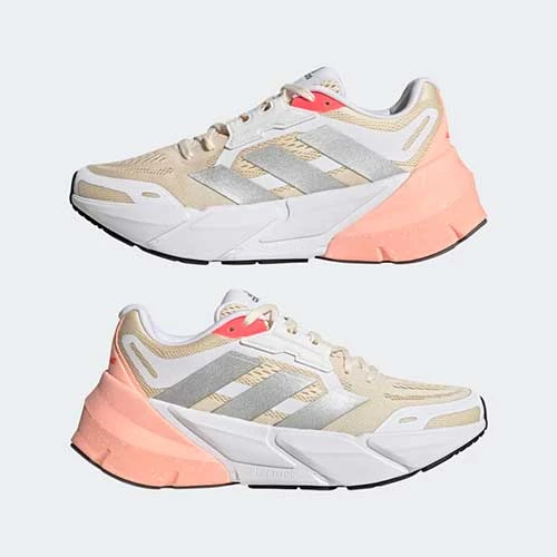 Adidas Women's AdiSTAR Running Shoe - Ecru Tint/Silver Metallic/Light Flash Orange - Regular (B) Shoes 7 Adidas Women's AdiSTAR Running Shoe - Ecru Tint/Silver Metallic/Light Flash Orange - Regular (B) Shoes