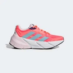 Adidas Women's AdiSTAR Running Shoe - Turbo/Hazy Sky/Almost Pink - Regular (B)