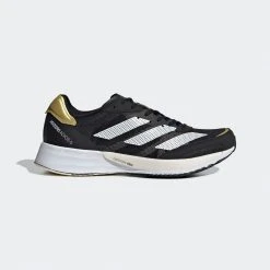 Adidas Women's Adizero Adios 6 Running Shoe - Core Black / Cloud White / Wonder White - Regular (B) Shoes