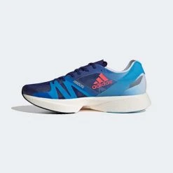 Adidas Men's AdiZERO Takumi Sen 8 Running Shoe - Legacy Indigo/Turbo/Sky Rush - Regular (D) Shoes