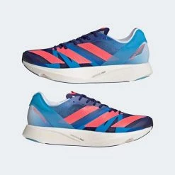 Adidas Men's AdiZERO Takumi Sen 8 Running Shoe - Legacy Indigo/Turbo/Sky Rush - Regular (D) Shoes