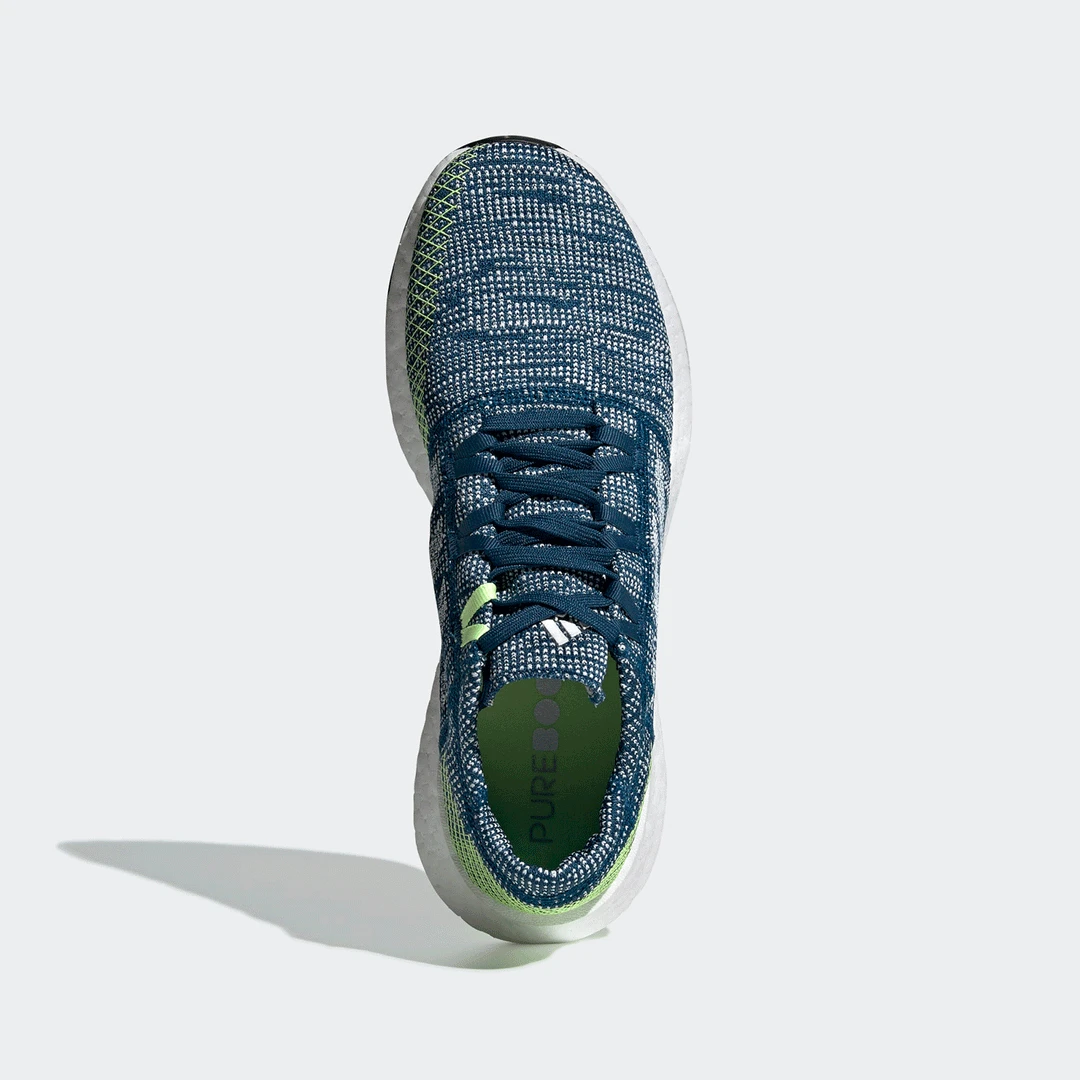 Adidas Men's Pureboost GO Running Shoes - Legend Marine/Res Yellow 5 Adidas Men's Pureboost GO Running Shoes - Legend Marine/Res Yellow