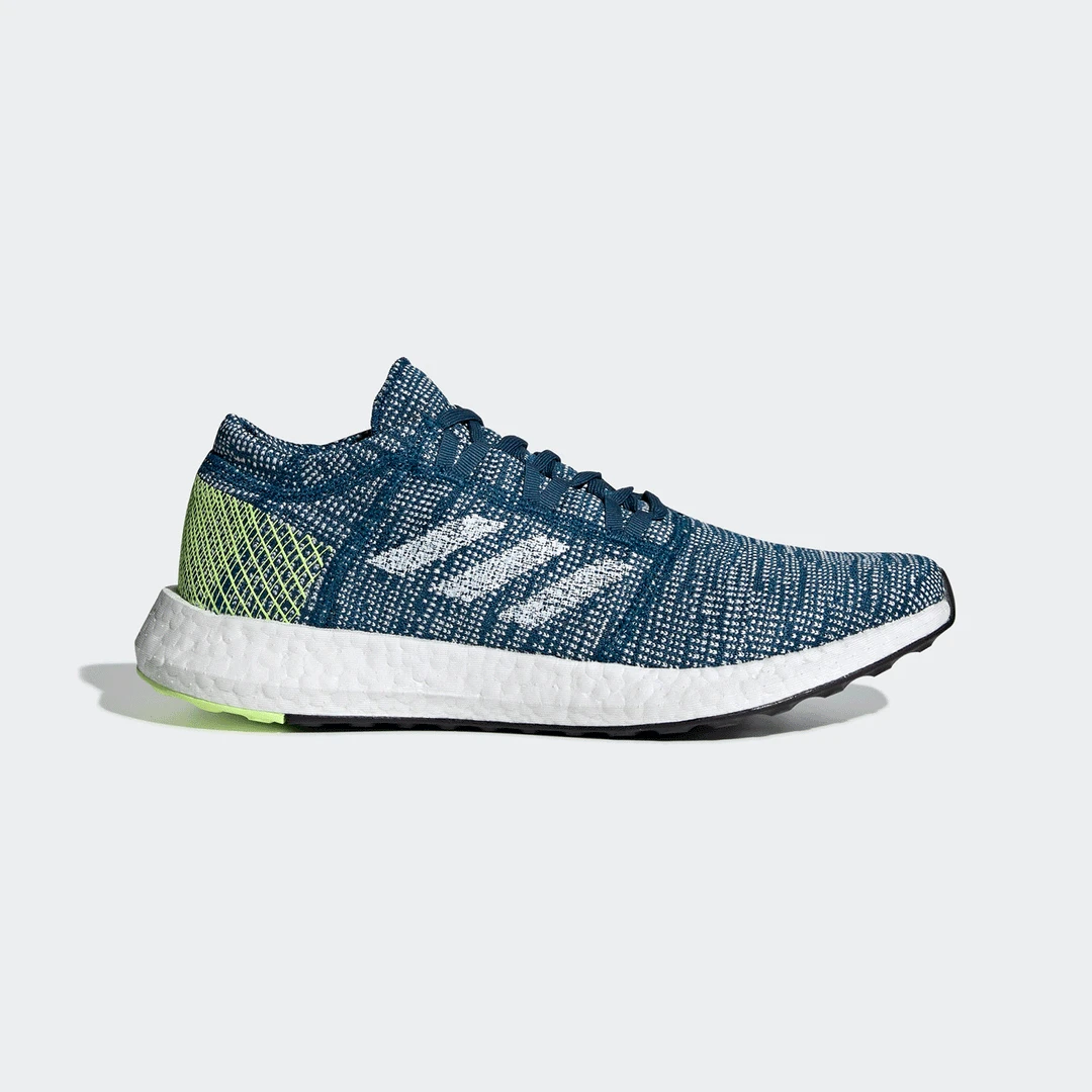 Adidas Men's Pureboost GO Running Shoes - Legend Marine/Res Yellow 1 Adidas Men's Pureboost GO Running Shoes - Legend Marine/Res Yellow