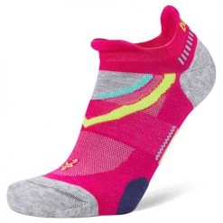 Balega Unisex UltraGlide No Show Socks - Electric Pink/Midgrey