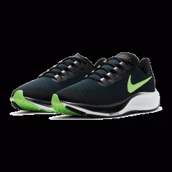Nike Shoes Men's Zoom Pegasus 37 Running Shoe - Black/Lime Blast/Valerian Blue/White - Regular (D)