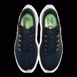 Nike Shoes Men's Zoom Pegasus 37 Running Shoe - Black/Lime Blast/Valerian Blue/White - Regular (D)