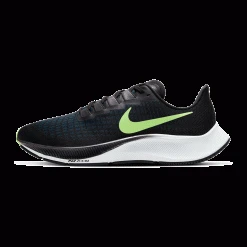 Nike Shoes Men's Zoom Pegasus 37 Running Shoe - Black/Lime Blast/Valerian Blue/White - Regular (D)