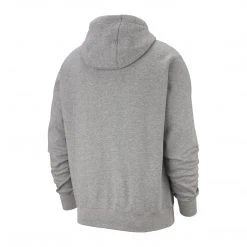 Men's Nike Sportswear Club Fleece Pullover Hoodie - Dark Grey Heather/Matte Silver/White Apparel