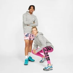 Men's Nike Sportswear Club Fleece Pullover Hoodie - Dark Grey Heather/Matte Silver/White Apparel