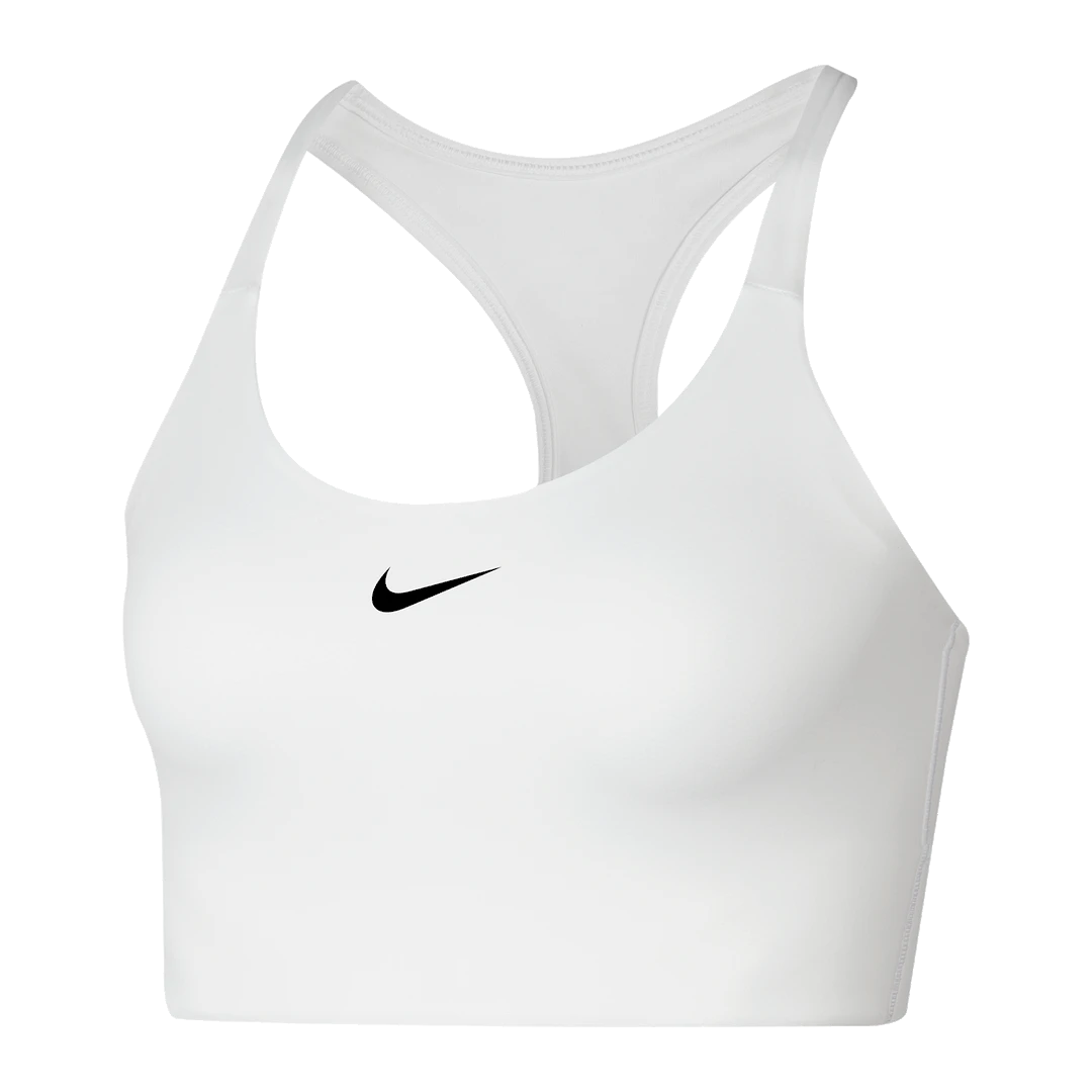 Women's Nike Swoosh Medium-Support Padded Bra - White/Black Bras 1 Women's Nike Swoosh Medium-Support Padded Bra - White/Black Bras