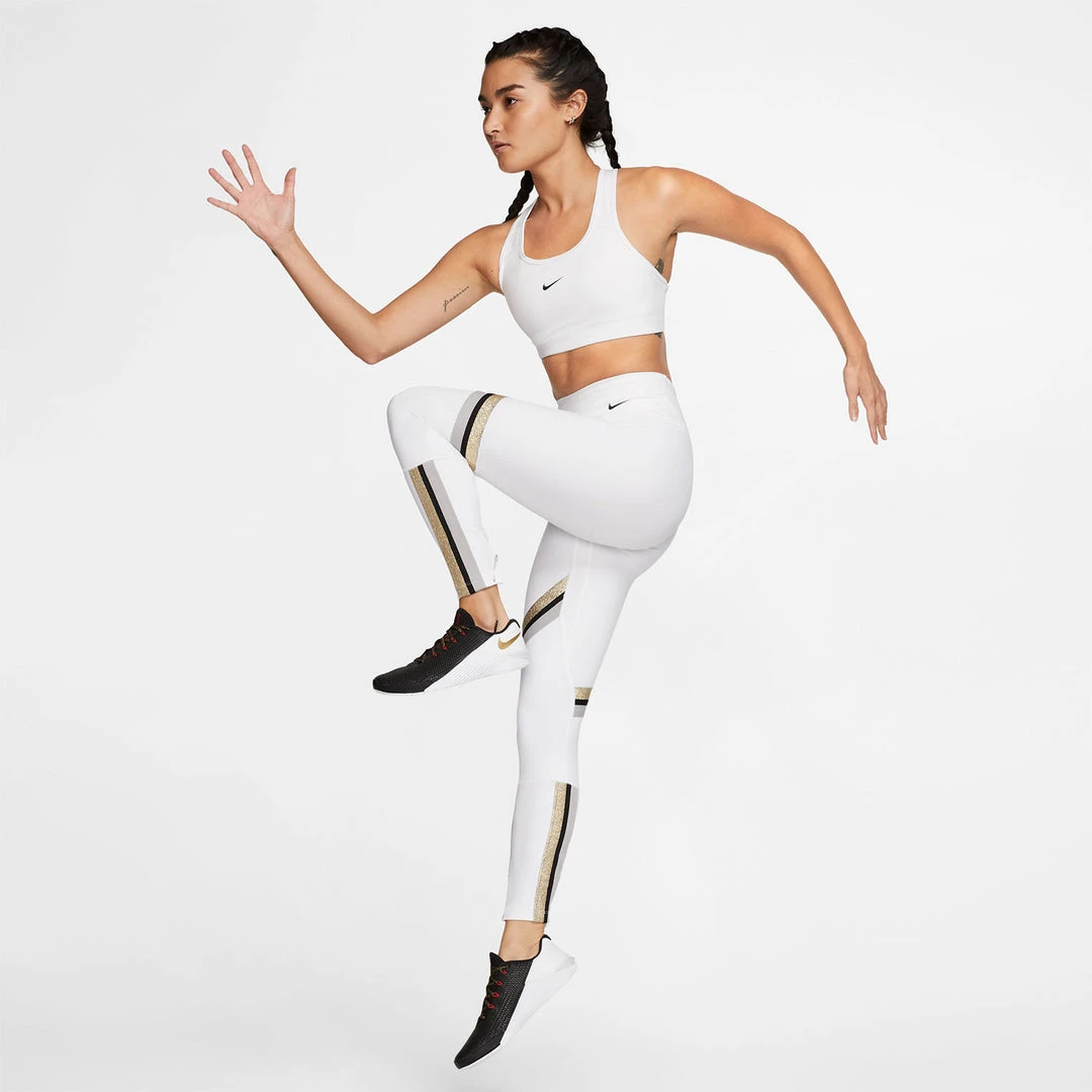 Women's Nike Swoosh Medium-Support Padded Bra - White/Black Bras 6 Women's Nike Swoosh Medium-Support Padded Bra - White/Black Bras