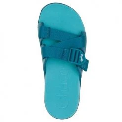 Chaco Women's Chillos Slide - Ocean Blue- Regular (B) Shoes