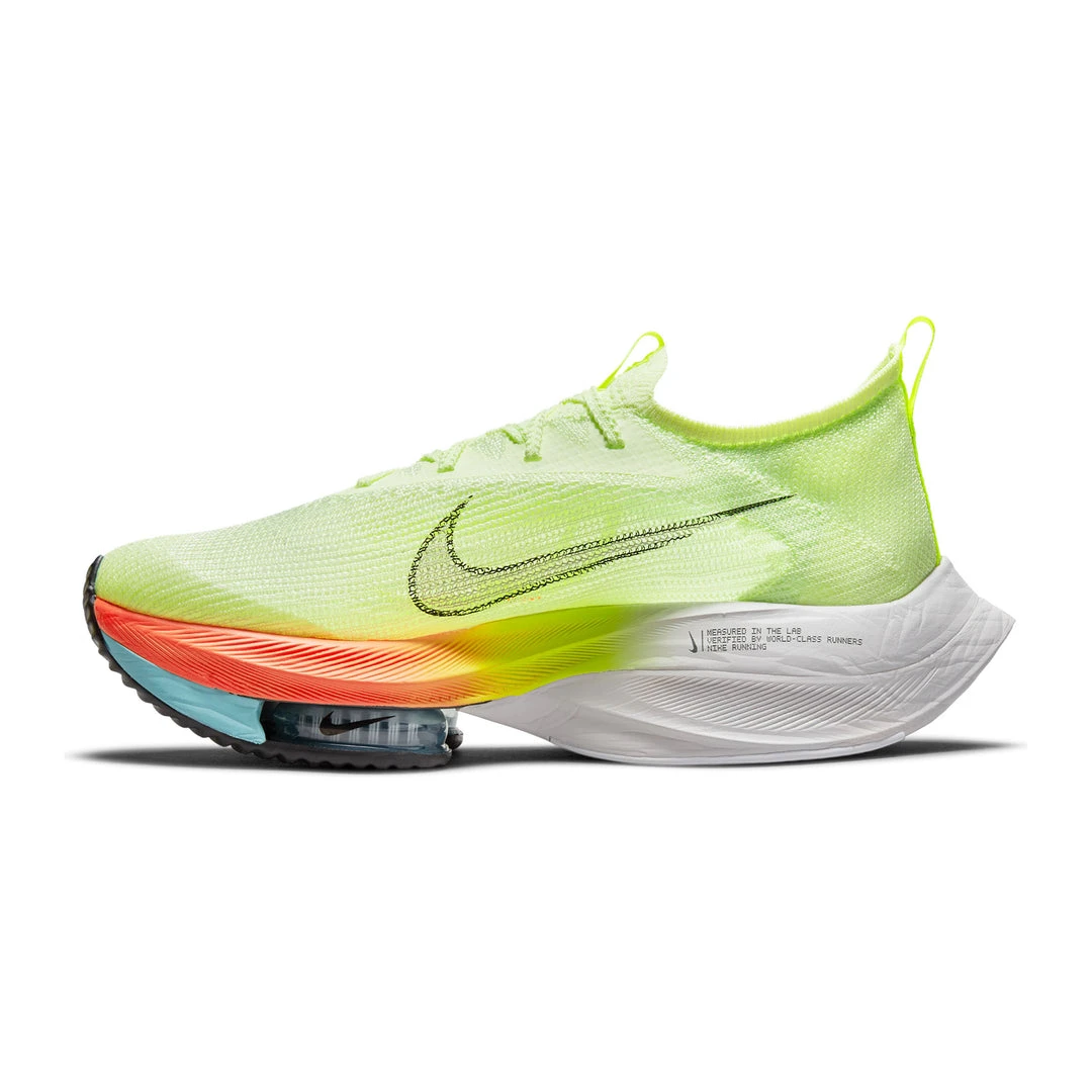 Nike Men's Air Zoom Alphafly Next% Racing Shoe - Barely Volt/Black/Hyper Orange - Regular (D) Shoes 2 Nike Men's Air Zoom Alphafly Next% Racing Shoe - Barely Volt/Black/Hyper Orange - Regular (D) Shoes