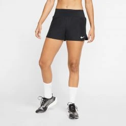 Women's Nike Shorts - Black/Reflective Silver Bottoms 18 Women's Nike Shorts - Black/Reflective Silver Bottoms