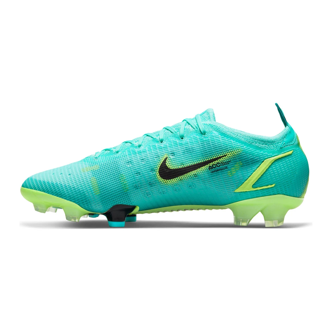 Unisex Nike Mercurial Vapor 14 Elite Firm Ground Soccer Shoe - Dynamic Turq/Lime Glow 2 Unisex Nike Mercurial Vapor 14 Elite Firm Ground Soccer Shoe - Dynamic Turq/Lime Glow