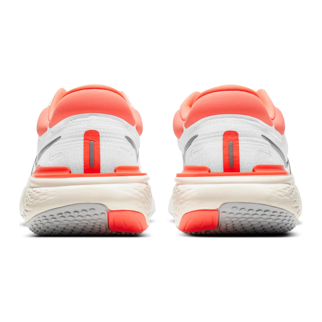 Nike Women's ZoomX Invincible Run Flyknit Running Shoe - White/Metallic Silver/Bright Mango - Regular (B) Shoes 5 Nike Women's ZoomX Invincible Run Flyknit Running Shoe - White/Metallic Silver/Bright Mango - Regular (B) Shoes