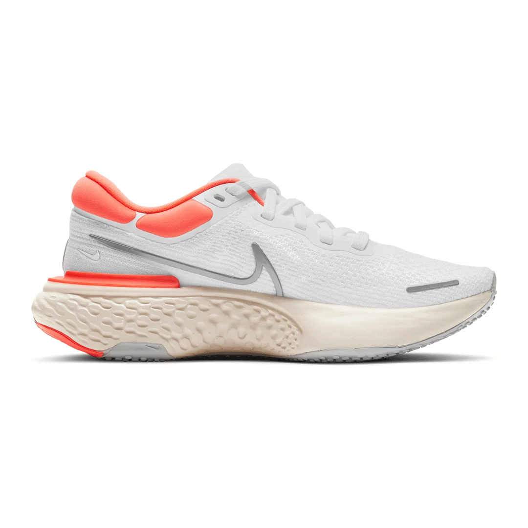 Nike Women's ZoomX Invincible Run Flyknit Running Shoe - White/Metallic Silver/Bright Mango - Regular (B) Shoes 1 Nike Women's ZoomX Invincible Run Flyknit Running Shoe - White/Metallic Silver/Bright Mango - Regular (B) Shoes