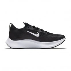 Men's Nike Zoom Fly 4 Running Shoe - Black/White/Anthracite/Racer Blue - Regular (D)