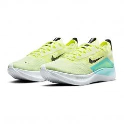 Women's Nike Zoom Fly 4 Running Shoe - Barely Volt/Black/Dynamic Turq Volt - Regular (B) Shoes