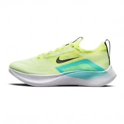 Women's Nike Zoom Fly 4 Running Shoe - Barely Volt/Black/Dynamic Turq Volt - Regular (B) Shoes