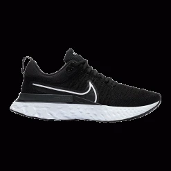Nike Shoes Women's React Infinity Run 2 Running Shoe - Black/White/Iron Grey - Regular (B)